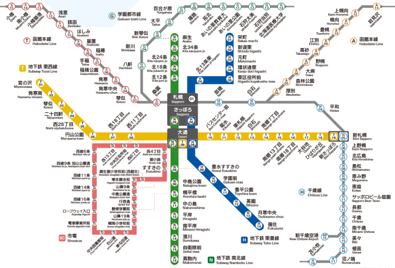 札幌路線図